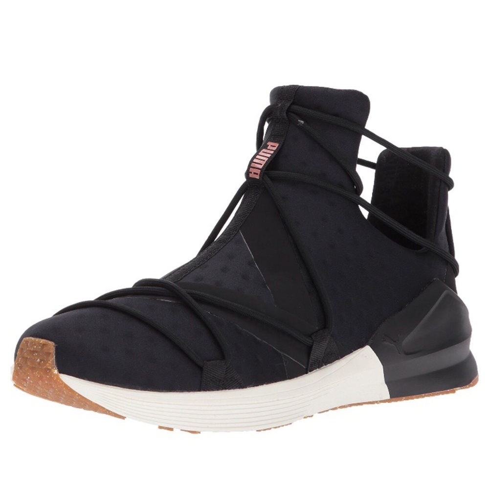 PUMA Women’s Fierce Velvet Rope Sneaker BlackWhite
